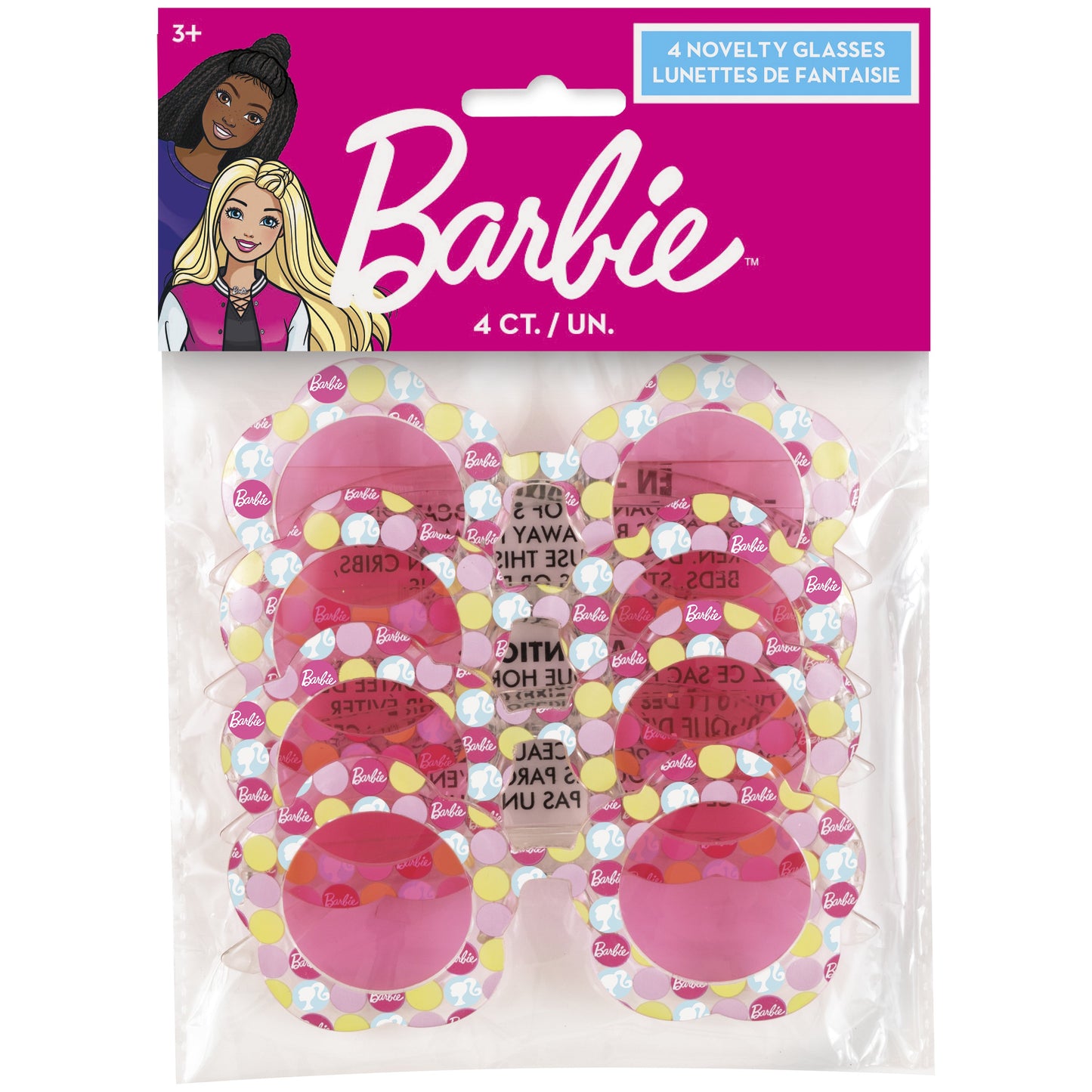 Barbie Flower Shaped Novelty Glasses