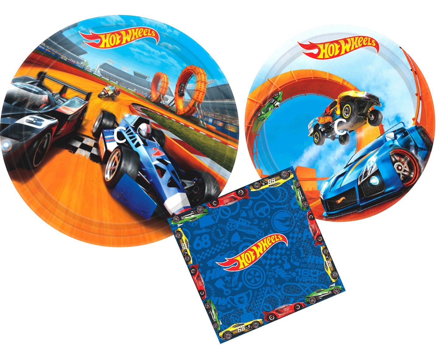 Hot Wheels Birthday Party Supplies | Hot Wheels Party Decorations | Hot Wheels Party Supplies | Hot Wheels Birthday Decorations | Hot Wheels Plates | Hot Wheels Napkins - Serves 8 Guest