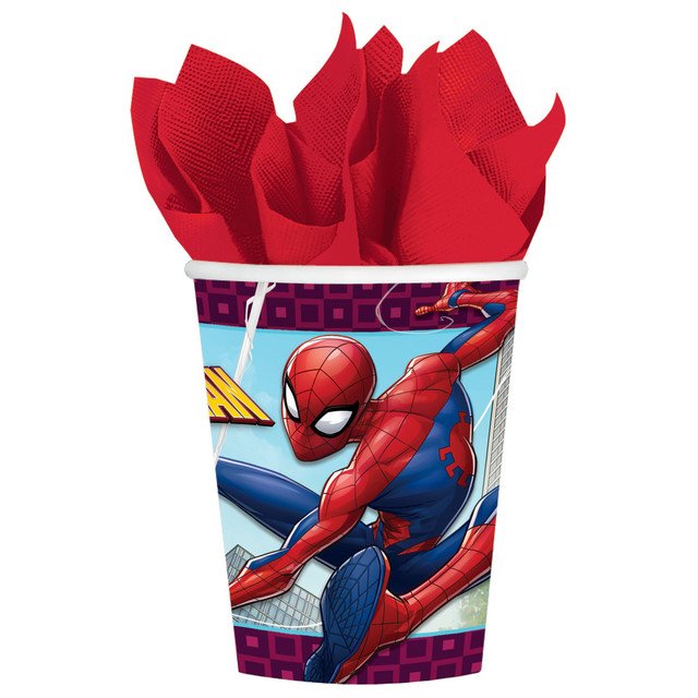 Spider-Man Webbed Wonder 9oz Paper Cups - 8ct