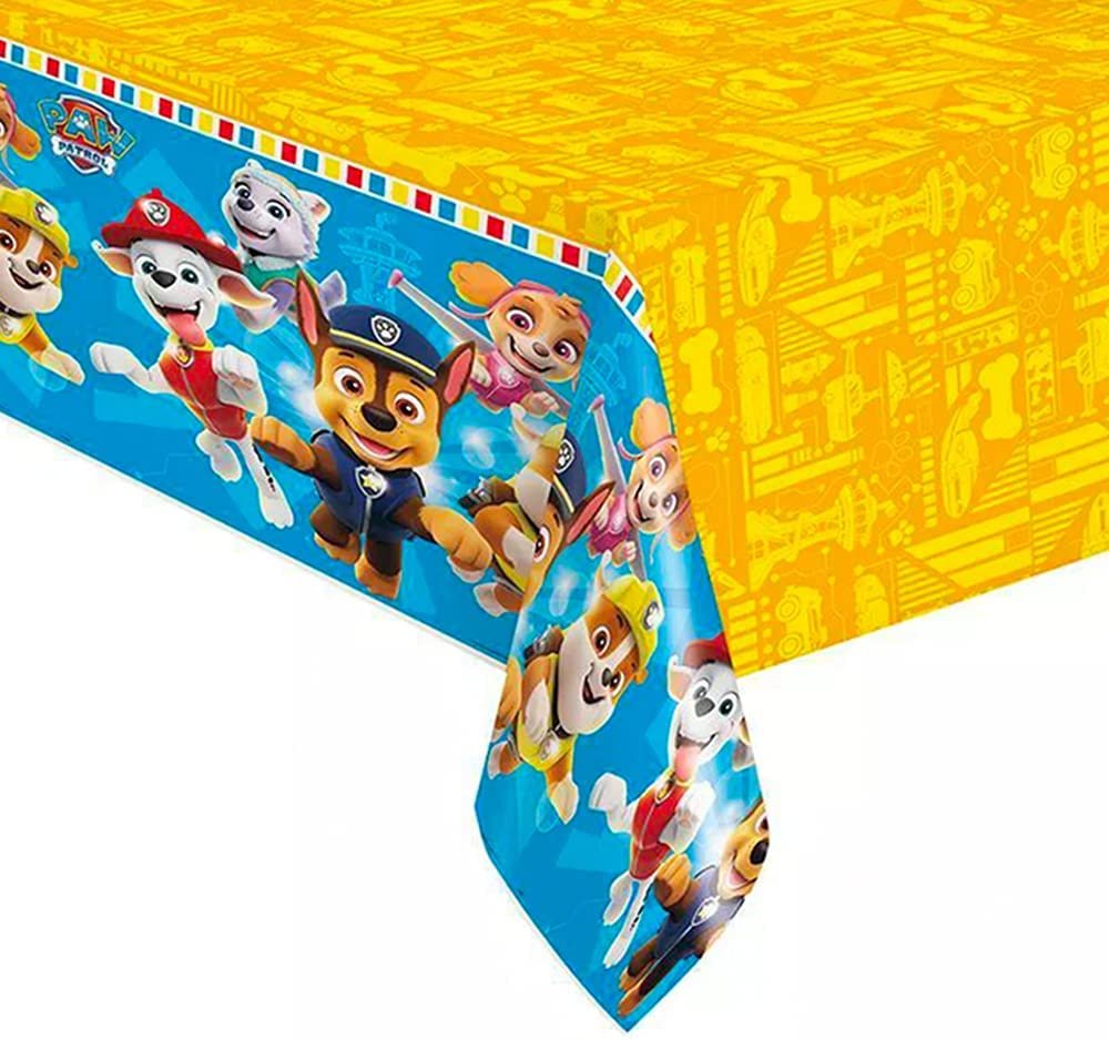 Paw Patrol Rectangular Plastic Tablecover - 54" x 84"