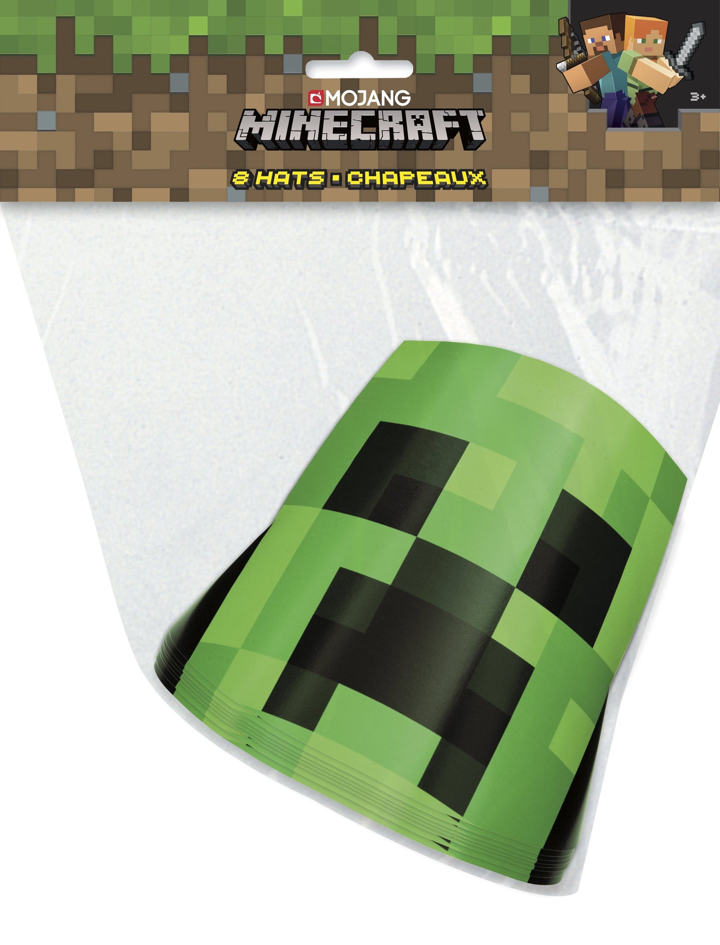 Minecraft Party Hats  - 8ct