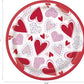 Sparkling Hearts Valentines Party Supplies Bundle | Valentines Plates | Valentines Napkins | Valentines Tableware | Valentines Decorations (Pack for 16) (Pack for 8)