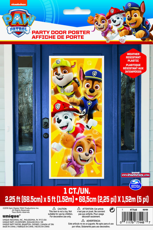 Paw Patrol Door Decoration Poster - 27" x 60" - 1ct