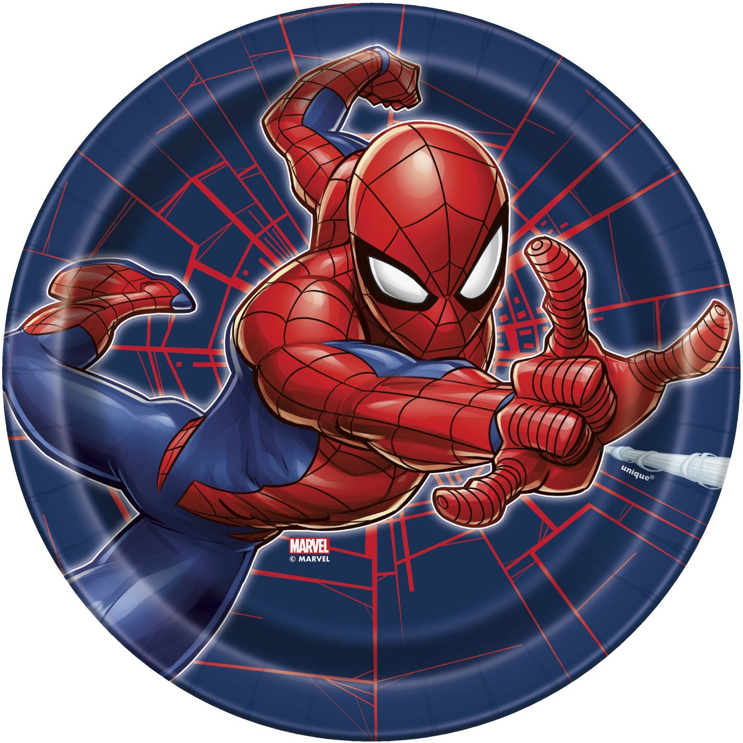 Spider-Man Round 7" Dessert Plates - 8ct