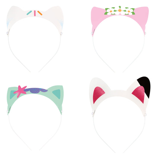 Gabby's Dollhouse Glitter Paper Headbands  - 4ct