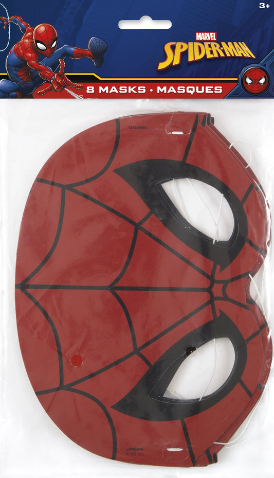 Spider-Man Party Masks - 8ct