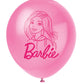 Barbie Assorted Colors 12" Latex Balloons - 8ct