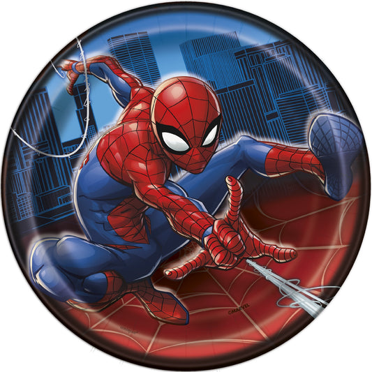 Spider-Man Round 7" Dessert Plates - 8ct