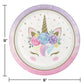 Unicorn Baby Paper Plates 9" - 8 Pack