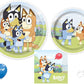 Bluey Birthday Party Supplies | Bluey Decorations | Bluey Plates | Bluey Napkins | Bluey Tableware - Serves 16