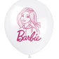 Barbie Assorted Colors 12" Latex Balloons - 8ct